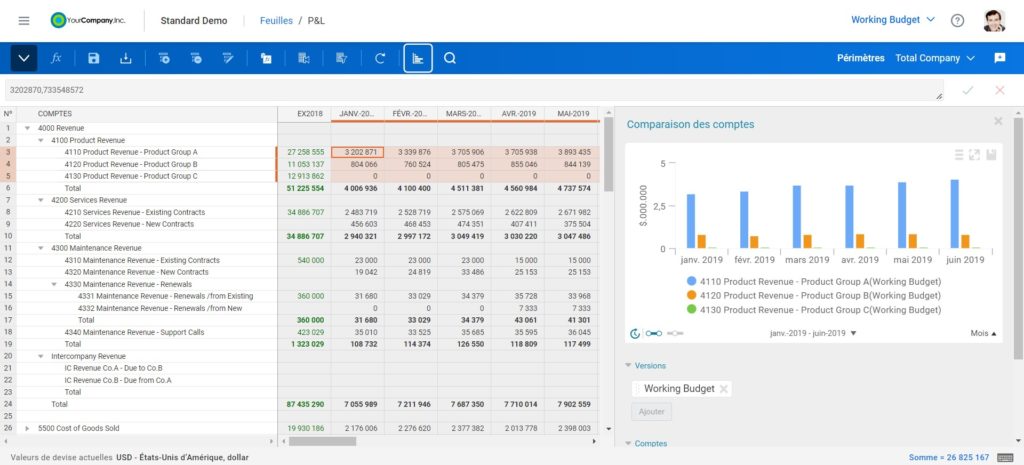 Workday Adaptive Planning Feuilles de saisie